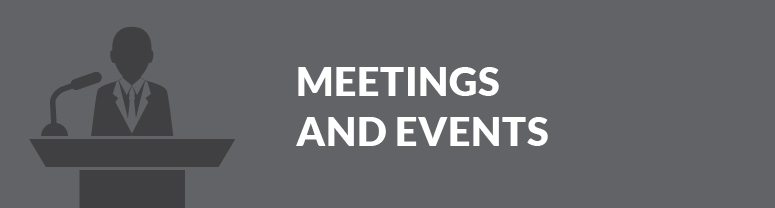 Meetings and events